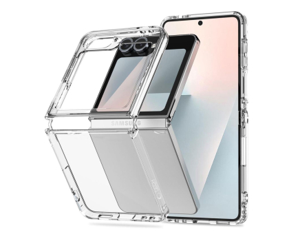 Etui do telefonów TECH-PROTECT FLEXAIR HYBRID GALAXY Z FLIP 6 / 7 FE CLEAR 5906302330614